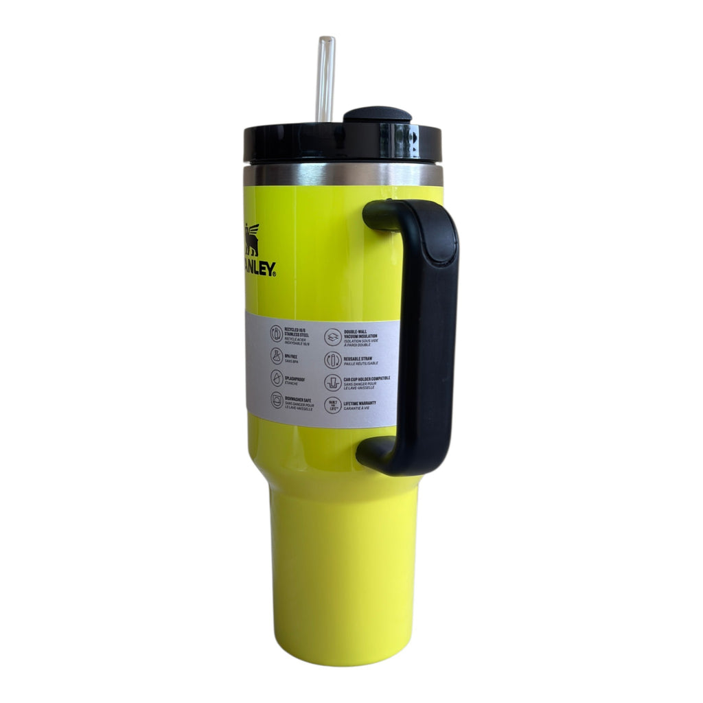 Stanley Shine Finish 40oz Quencher H2.0 Tumbler - Neon Yellow