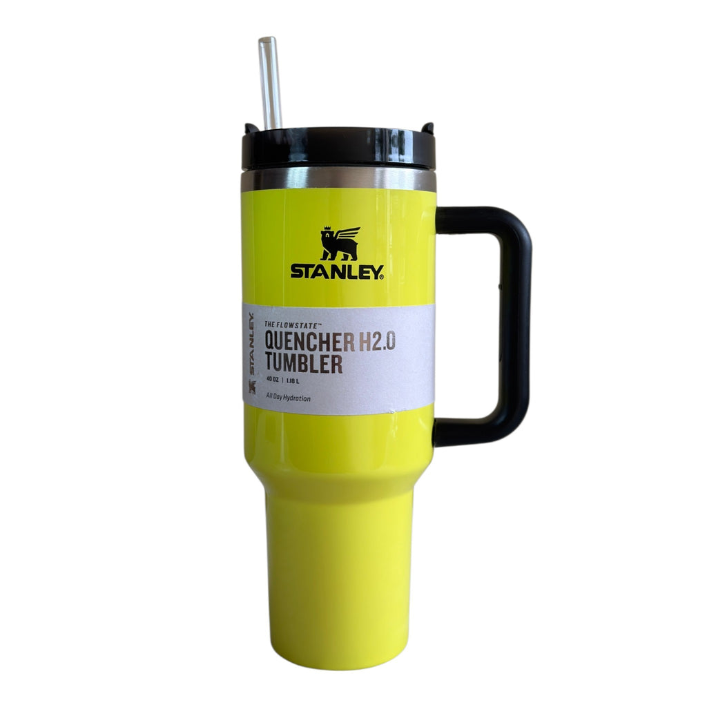Stanley Shine Finish 40oz Quencher H2.0 Tumbler - Neon Yellow